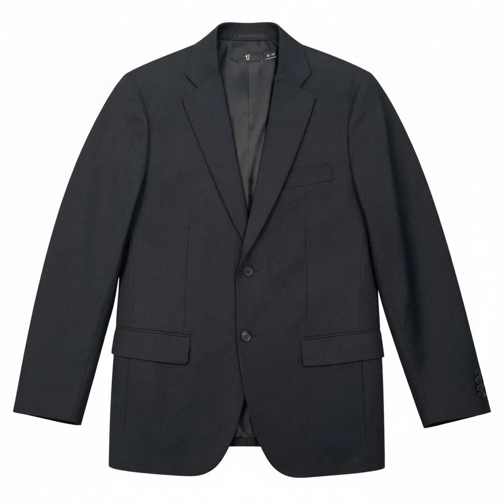 Uniqlo + J | Jil Sander | Black Soft Wool Blazer Medium Minimalist Work Wardrobe
